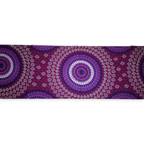 Tela estampada africana - Morado Dotted Patterns - 100% algodón