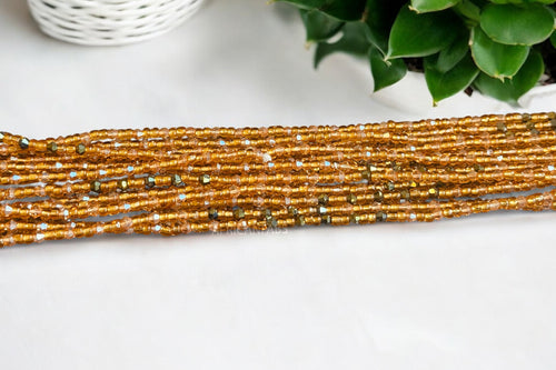Perlas de cintura / Cadena de cadera africana - Ose - Oro (Cordón tradicional no elástico)