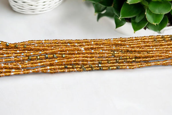 Perlas de cintura / Cadena de cadera africana - Ose - Oro (Cordón tradicional no elástico)