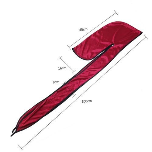 Durag / Du-rag / Do-rag / Bandana - Unisex - Rojo con borde negro