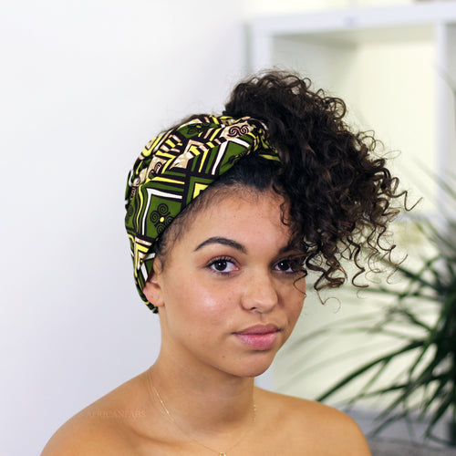 Turbante Africano - Verde / amarillo