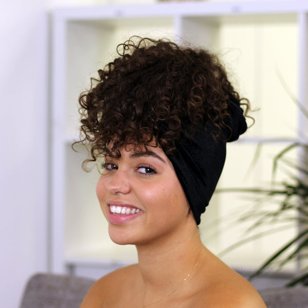 Turbante de terciopelo / turbante de terciopelo - Negro