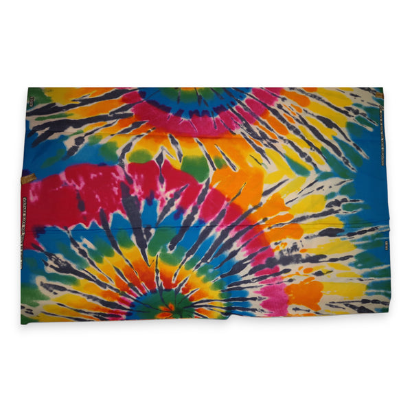 Tela estampada africana - Multicolor Tie Dye - Polialgodón
