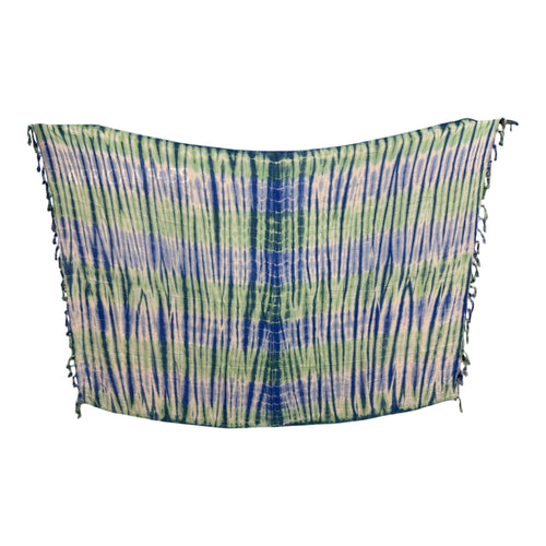 Pareo / Sarong - Falda envolvente de playa - Verde tie dye