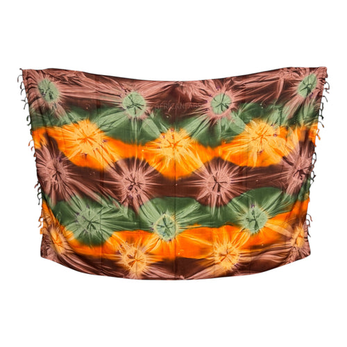 Pareo / Sarong - Falda envolvente de playa - Tie dye Naranja