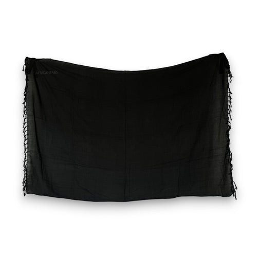 Pareo / Sarong - Falda envolvente de playa -Negro