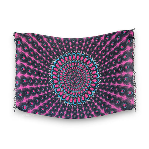 Pareo / Sarong - Falda envolvente de playa - Rosa pavo real