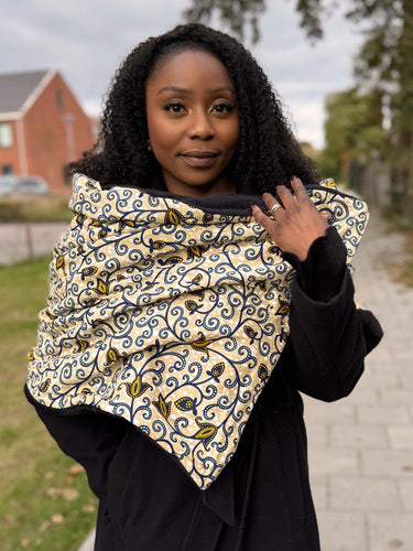 Bufanda de invierno estampado africano para Adultos Unisex - Branches Amarillas