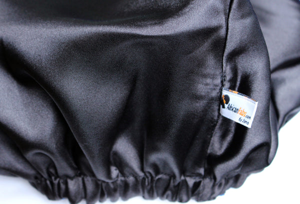 Easy headwrap - Gorro de pelo con forro de satén - Black sunburst