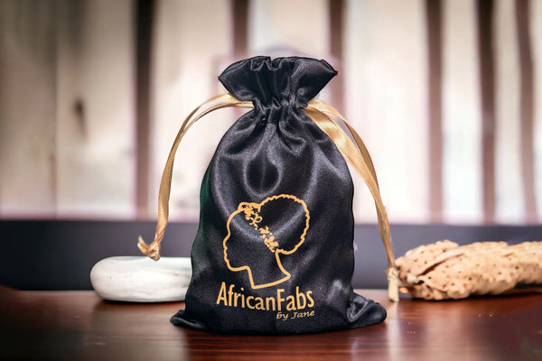 Perlas de cintura / Cadena de cadera africana - Ogbe - Melocotón / dorado (Cordón tradicional no elástico)