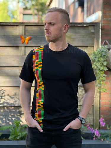 Camiseta African Kente Print Hombre (slim fit)