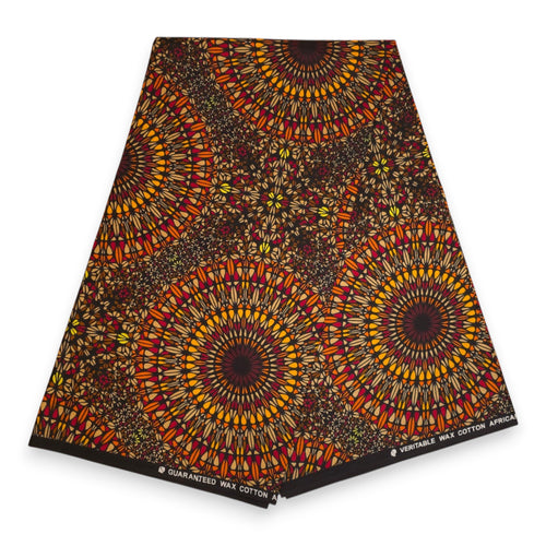 Pañuelo africano -  Marrón Savanna Sun