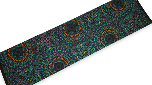 Tela africana wax estampada - Turquesa Morado Ocean Eye - 100% algodón