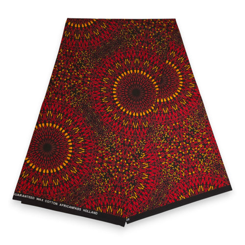 Pañuelo africano -  Rojo Sunfire Bloom