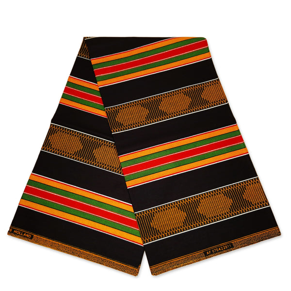 Diadema con estampado africano - Adultos - Accesorios para el cabello - Negro / kente panafricano