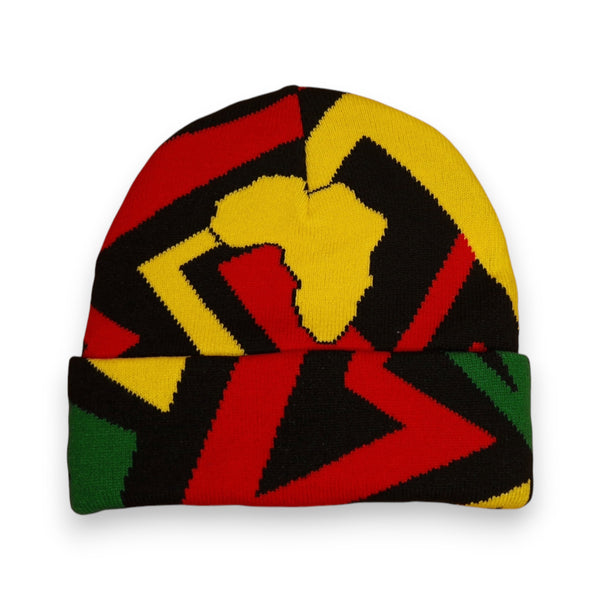 Gorro Africano con Estampado - Verde Amarillo Red Pan Africa