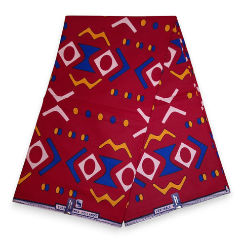 Tela estampada Wax Africana - Verde dotted print - 100 % algodón