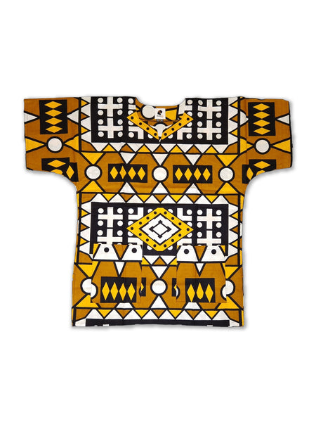 Mosterd Samakaka Dashiki Shirt / Dashiki Dress - Top con estampado africano - Unisex