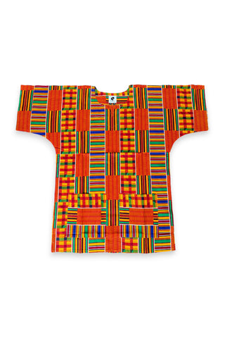 Multicolor Kente Shirt / Dashiki Dress - Top con estampado africano - Unisex