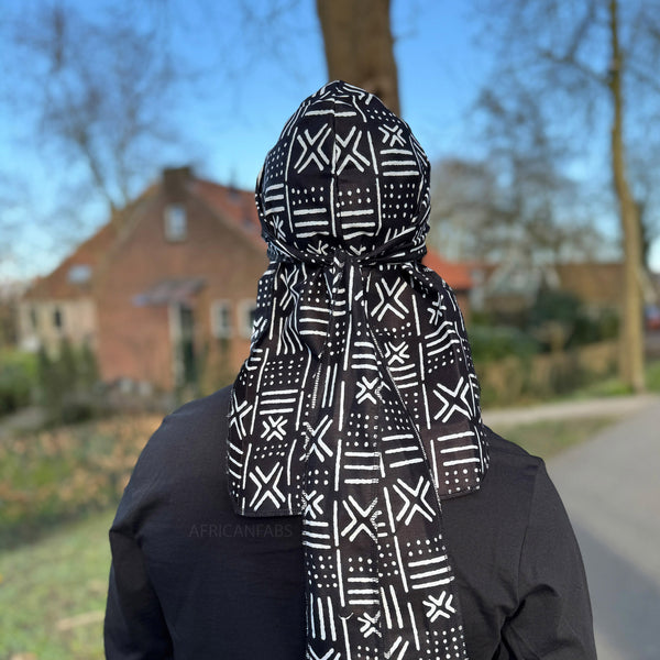 Durag / Du-rag / Do-rag / Bandana - Unisex - Barro negro