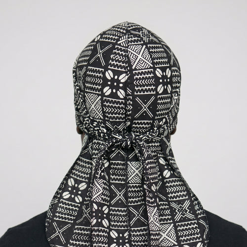 Durag / Du-rag / Do-rag / Bandana - Unisex - Barro X negro