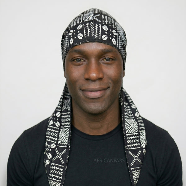 Durag / Du-rag / Do-rag / Bandana - Unisex - Barro X negro