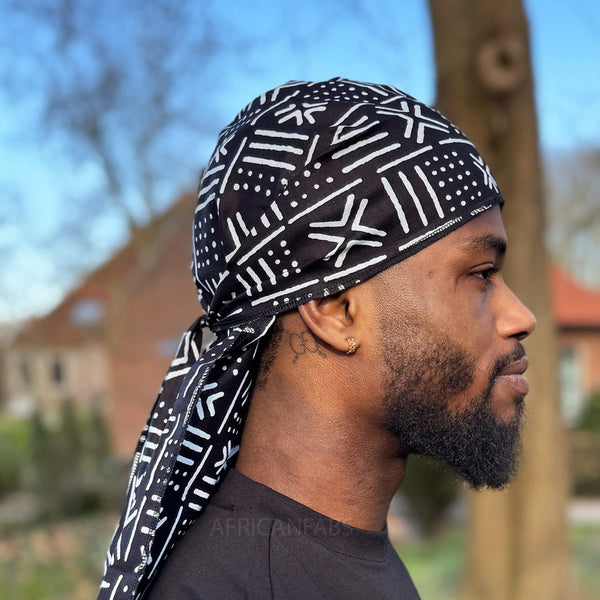 Durag / Du-rag / Do-rag / Bandana - Unisex - Barro negro