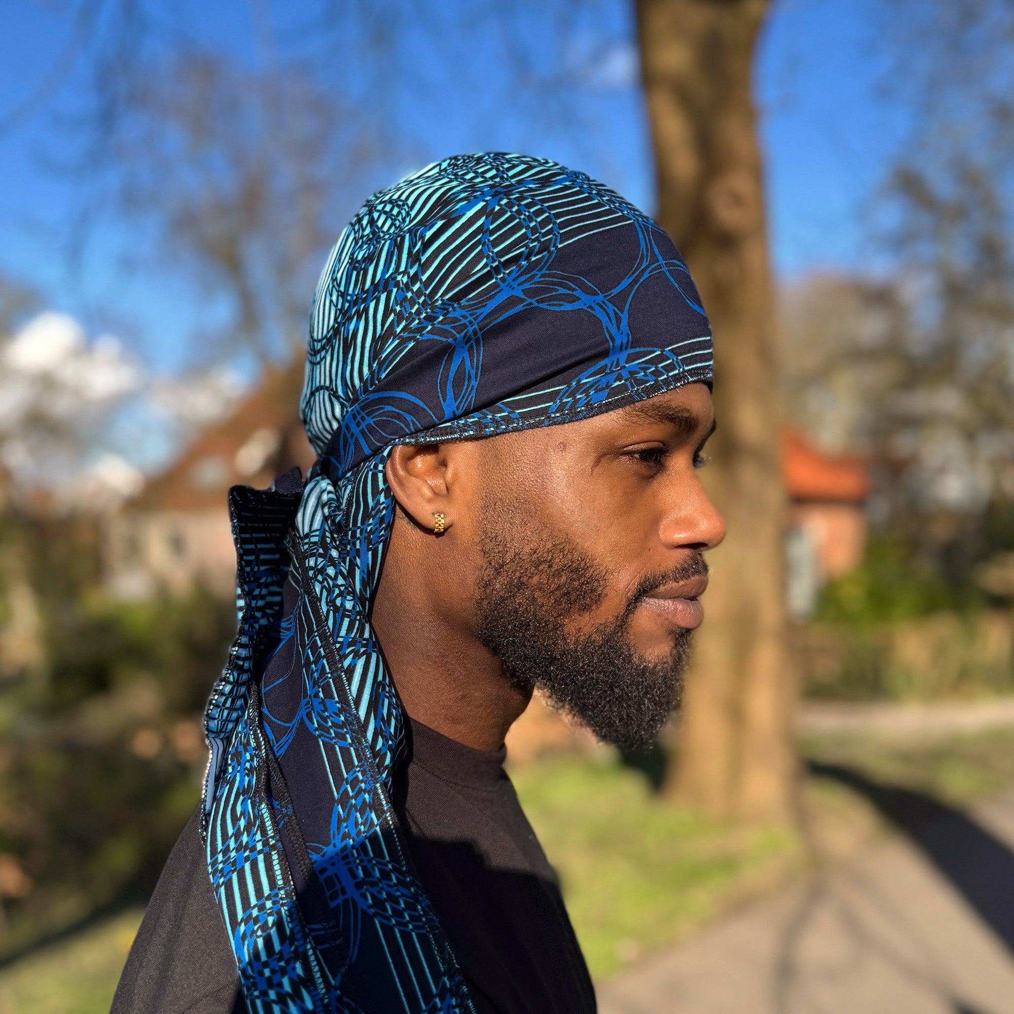 Durag / Du-rag / Do-rag / Bandana - Unisex - Azul Ring