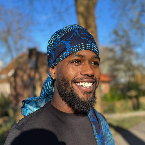 Durag / Du-rag / Do-rag / Bandana - Unisex - Azul Ring