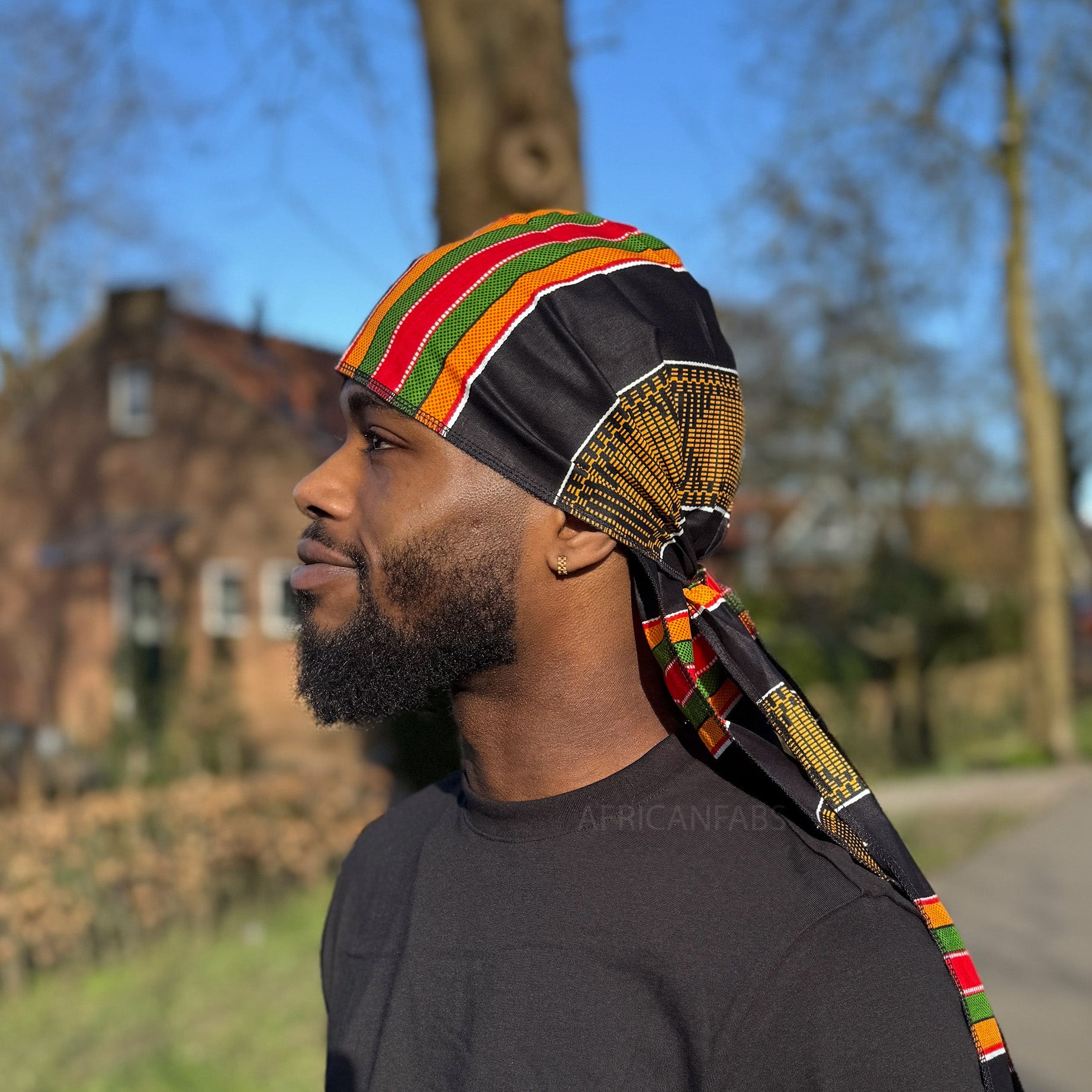 Durag / Du-rag / Do-rag / Bandana - Unisex - kente negro africano / panafricano