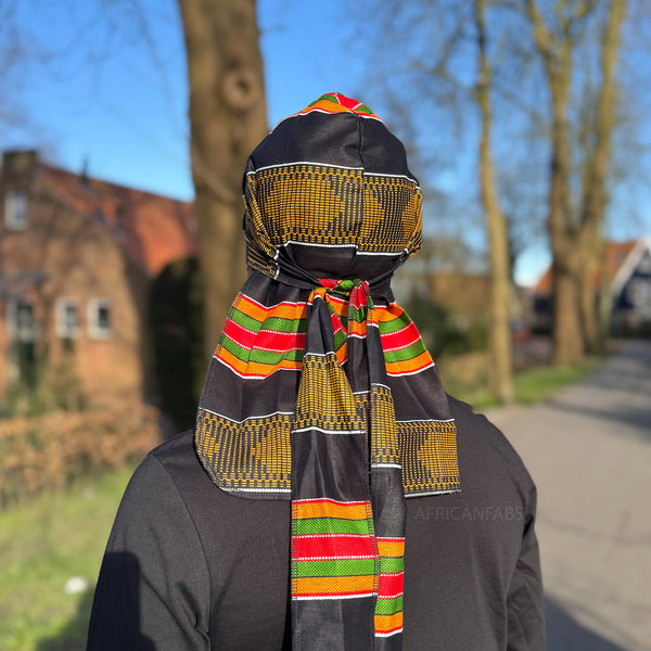 Durag / Du-rag / Do-rag / Bandana - Unisex - kente negro africano / panafricano