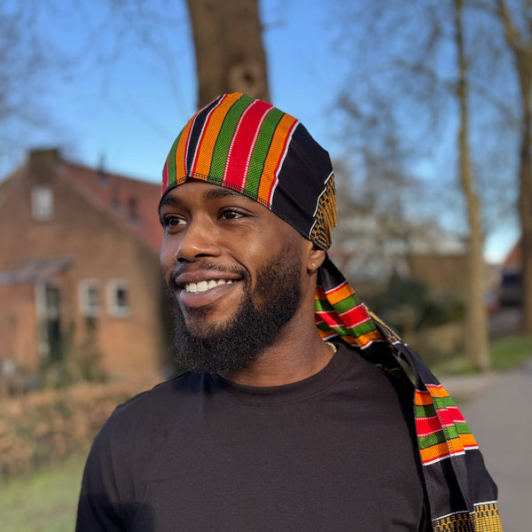 Durag / Du-rag / Do-rag / Bandana - Unisex - kente negro africano / panafricano