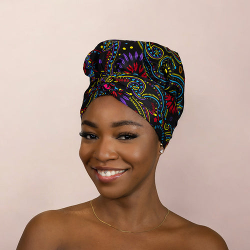 Easy headwrap - Gorro de pelo con forro de satén - Multicolor Paisley