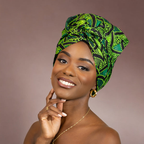 Easy headwrap - Gorro de pelo con forro satinado - Verde