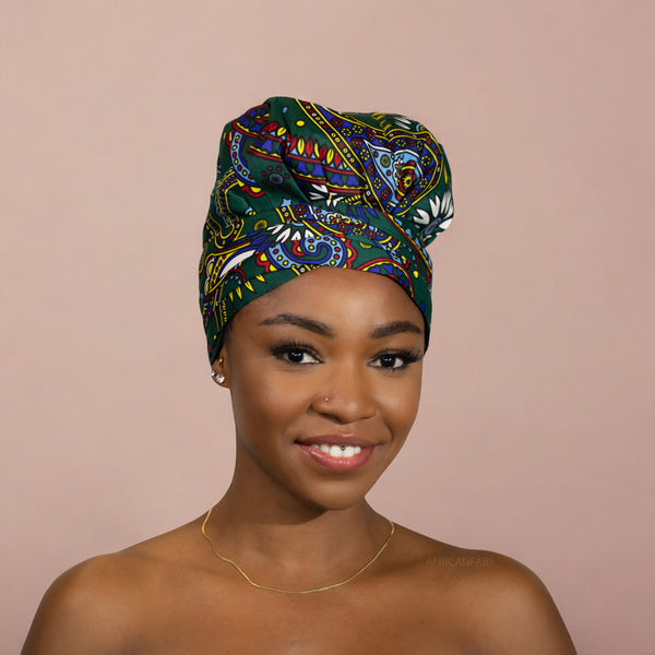 Easy headwrap - Gorro de pelo con forro de satén - Multicolor Paisley