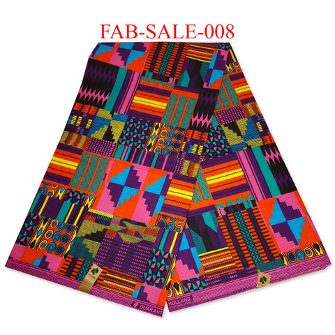 Tela estampada Wax africana - Tela Sale - FAB-SALE-008