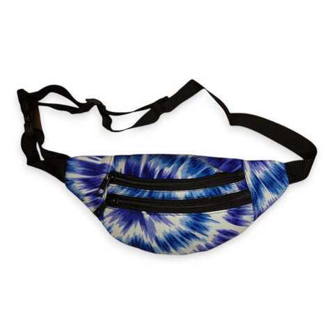 Riñonera con estampado africano - Azul Tie Dye - Riñonera Ankara / Riñonera / Bolsa de festival