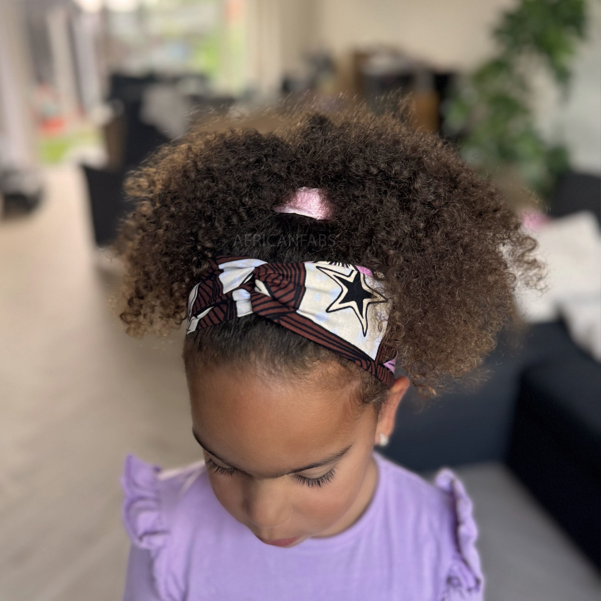 Diadema Estampado Africano - Niños - Accesorios Pelo - Marrón