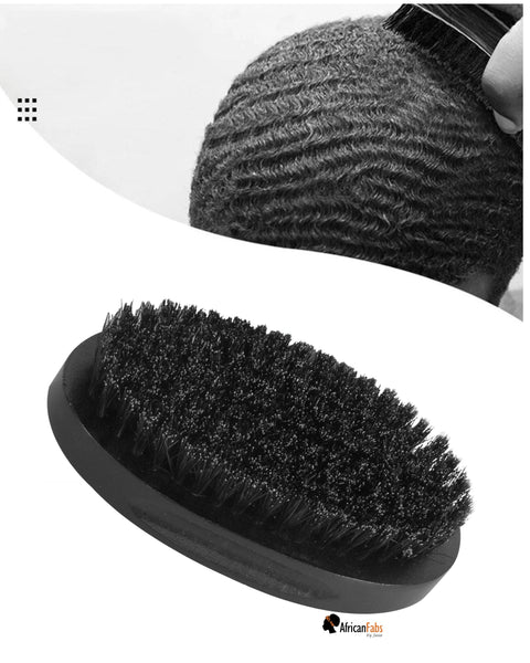 Wave Brush - Soft-Medium 360 Waves Cepillo de ondas para peinado durag cap - Negro - Unisex