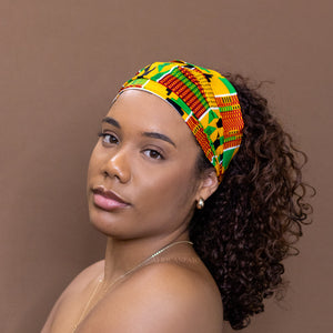 Diadema estampado africano - Unisex Adultos - Accesorios para el cabello - amarillo / verde KENTE