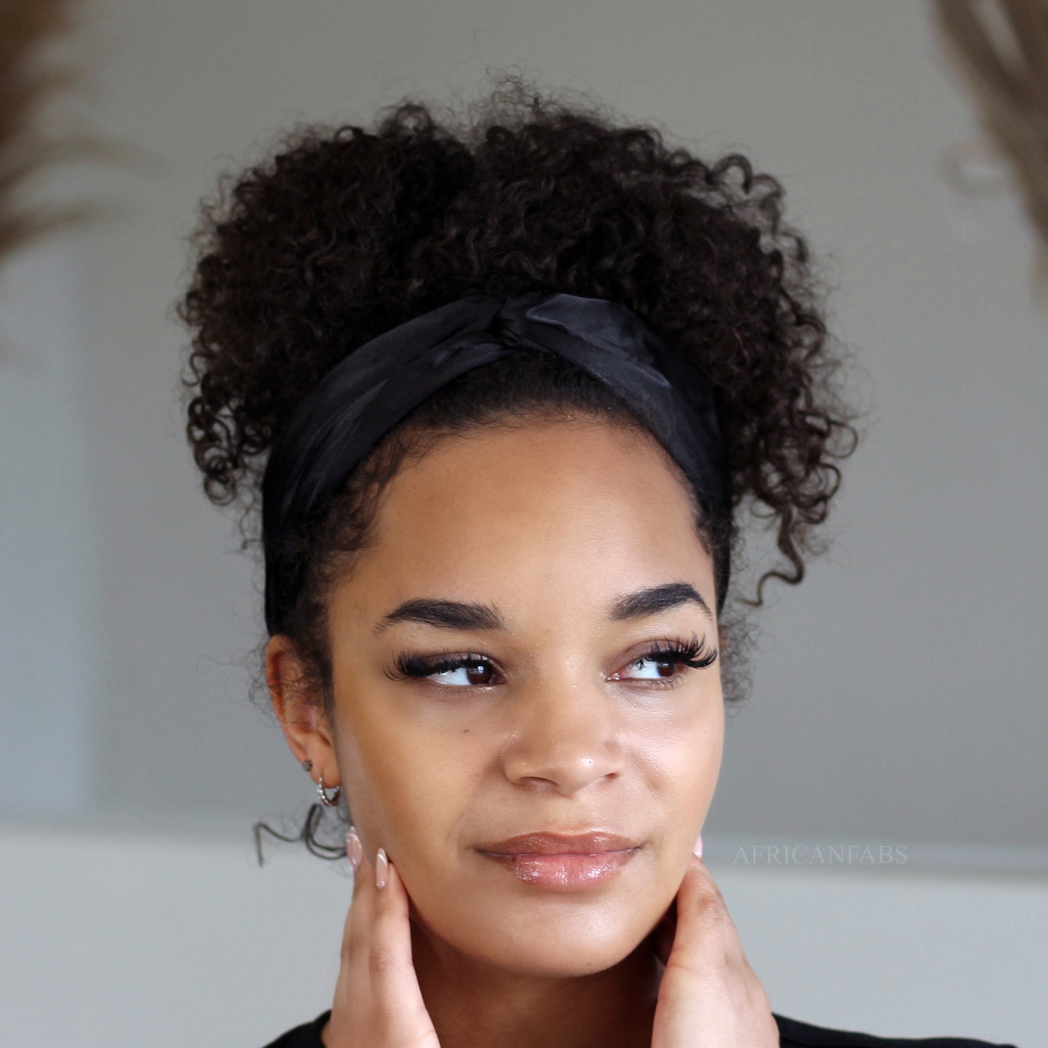 Diadema Negra Satinada - Adultos - Accesorios para el Pelo