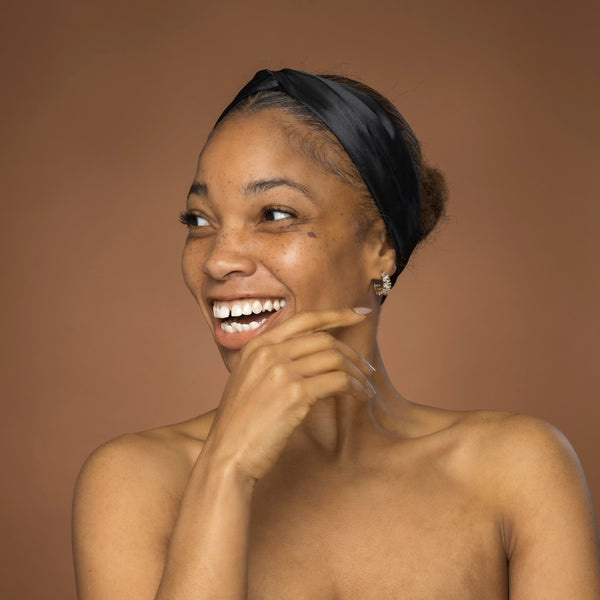 Diadema Negra Satinada - Adultos - Accesorios para el Pelo