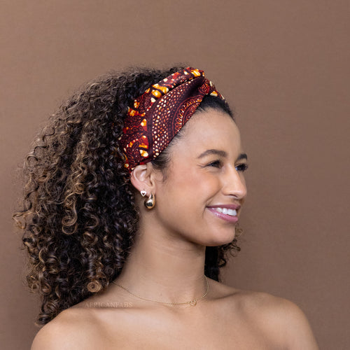 Diadema con estampado africano - Adultos - Accesorios para el cabello - Ramas marrón / bronce