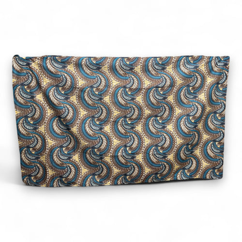 Pareo / Sarong - Falda envolvente de playa / pareo portabebés - Beige Azul Feather