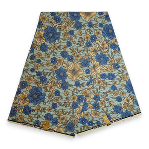 Tela estampada Wax africana - Morado Royal