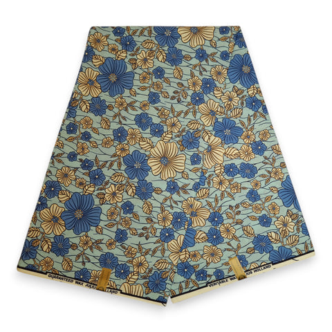 Tela estampada Wax africana - Morado Royal