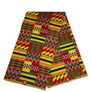 Tela africana con estampado de Ghana / Kente KT-SALE-SUP0