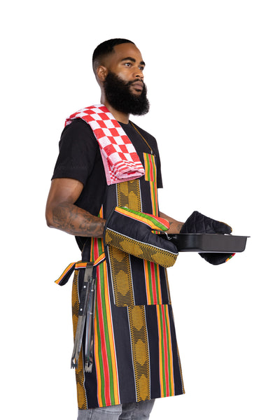 Manoplas de Horno con Estampado Africano - Estampado KENKEY Kente