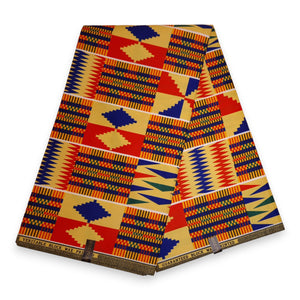 Tela estampada africana - Kente PO-5061 - Polialgodón
