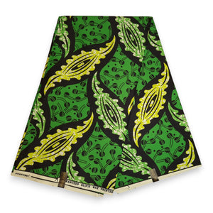 Tela estampada africana - Verde PO-5065 - Polialgodón